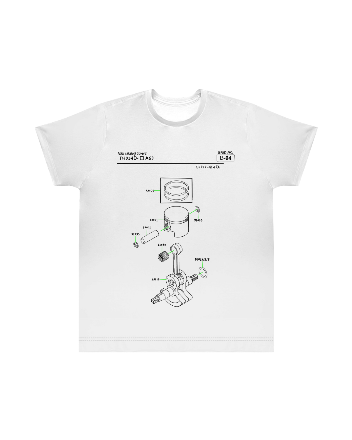 Camiseta Easewear Casual - The Piston Tee