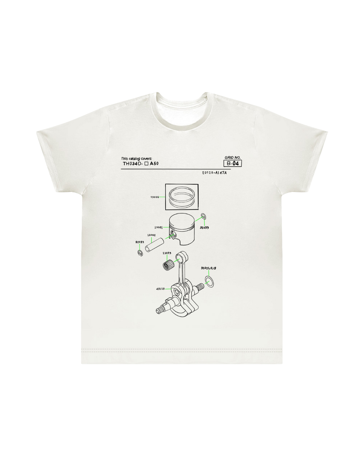 Camiseta Easewear Casual - The Piston Tee