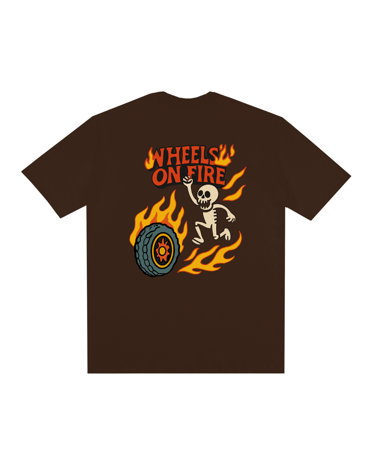Camiseta Basic Infantil - Whels On Fire