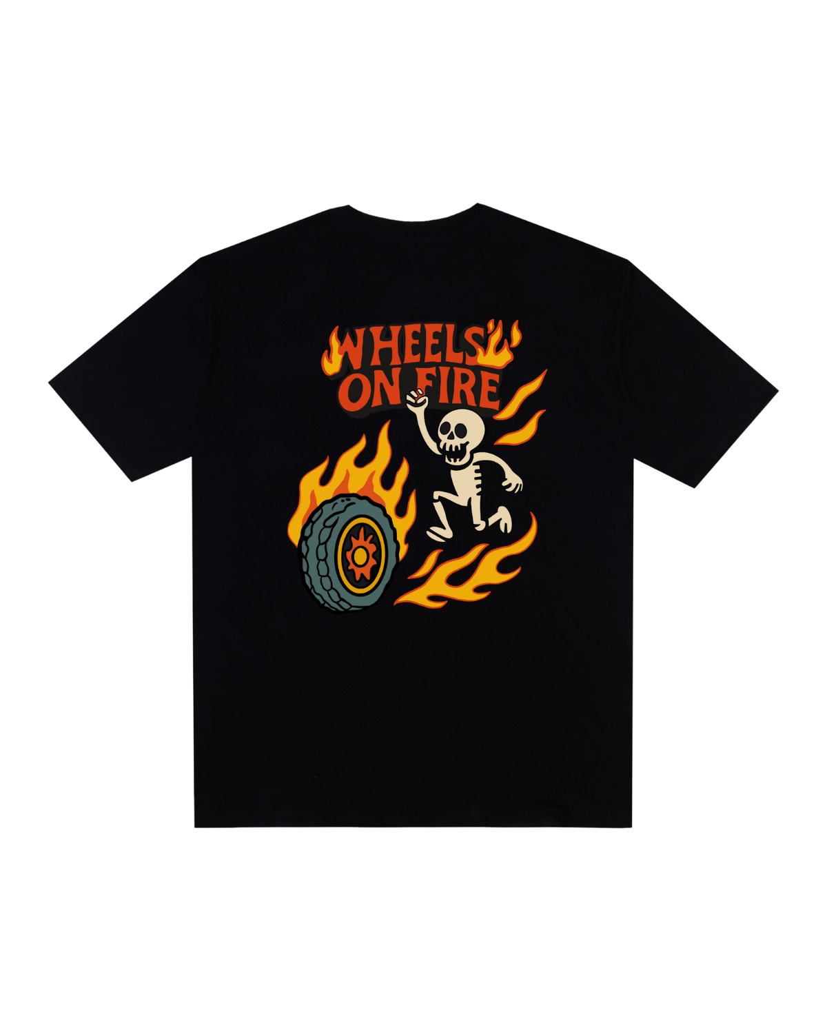 Camiseta Basic Infantil - Whels On Fire